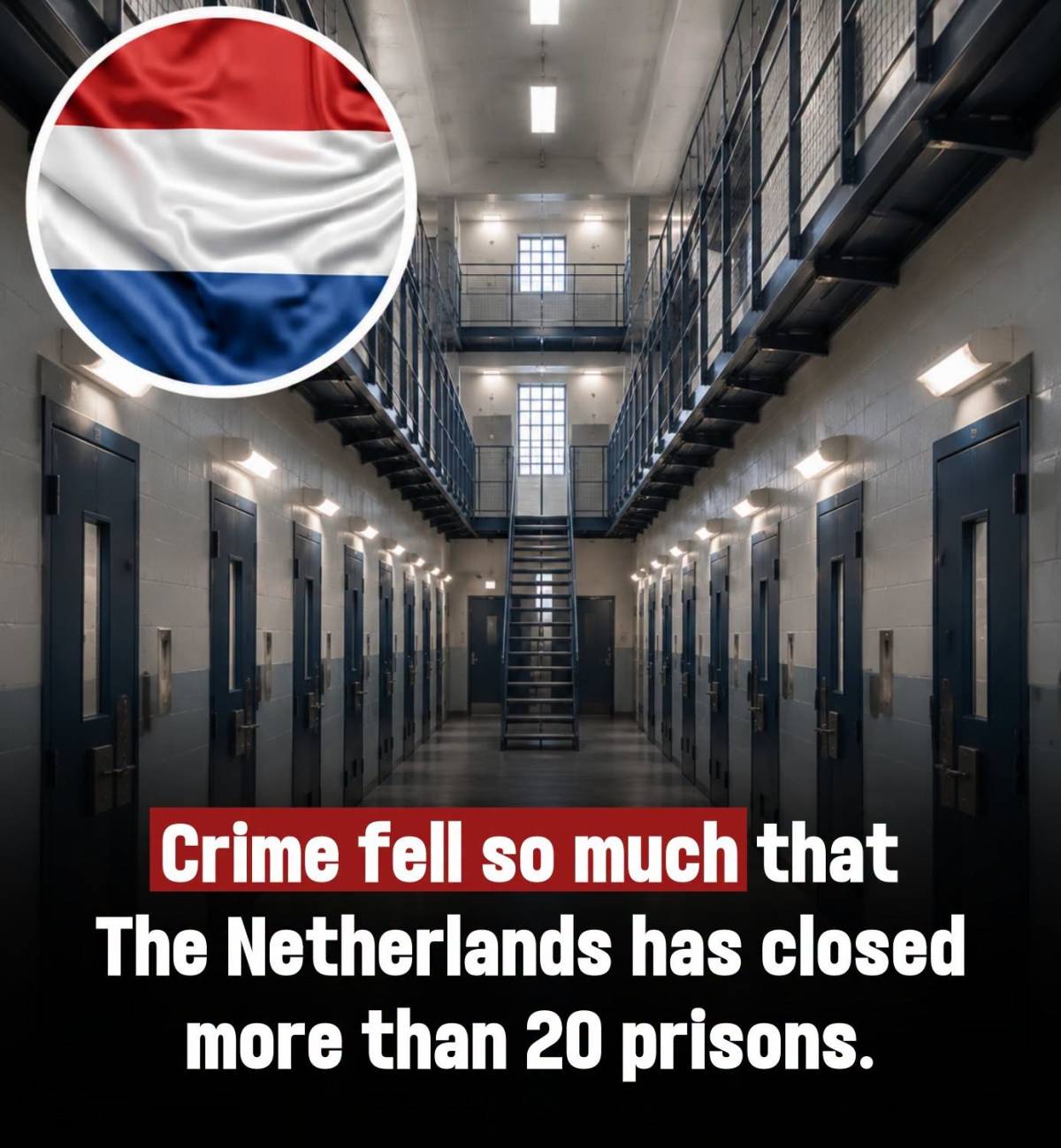 π³π± The Netherlands closed over 20 prisons β not because of money, but because there werenβt enough p...