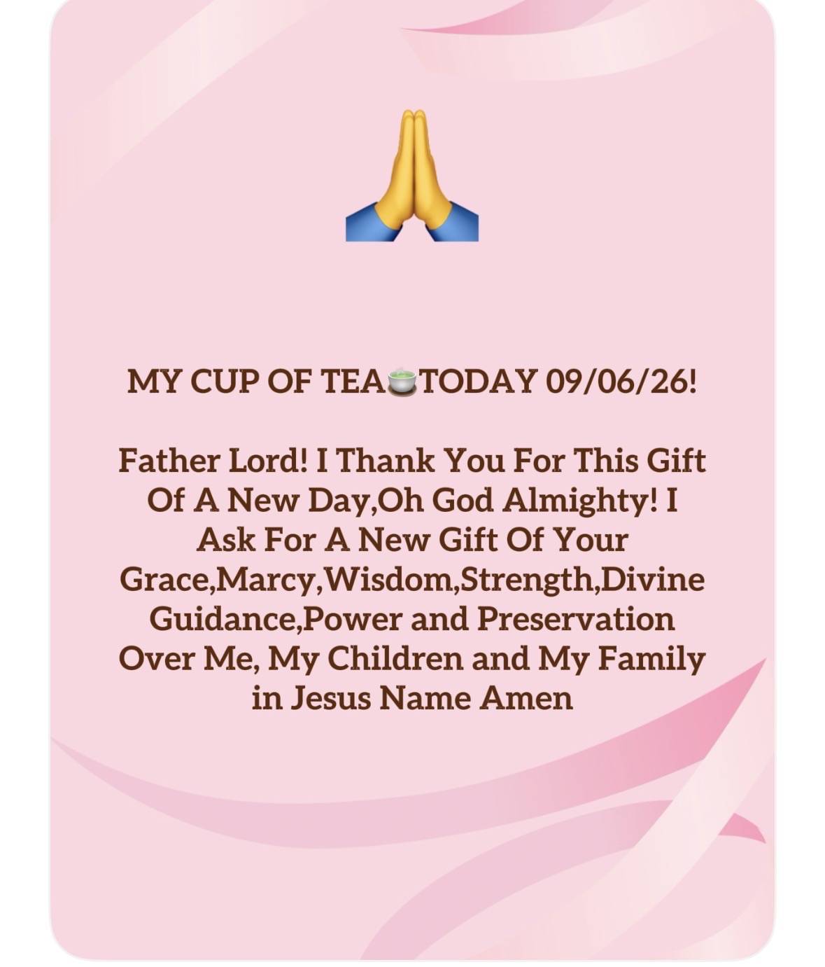 I’m Blessed and it is Well With Me and My Family and Friends, Why is Because I Accept Peace and Happ...