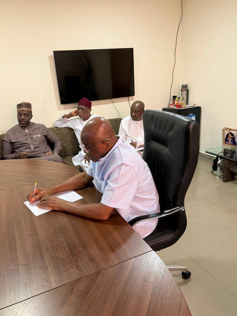 ADC stakeholders meeting with their national chairman (David mark)
Why are they seated like they ar...