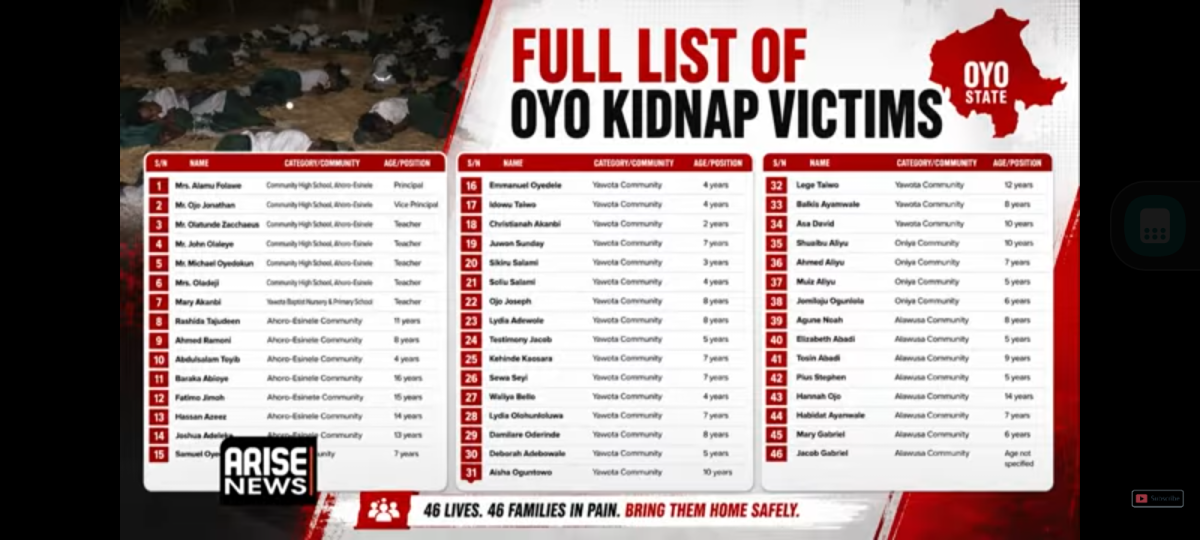 If sheyi tinubu was among those people in the den of kidnappers I don't think tinubu will ask Nigeri...