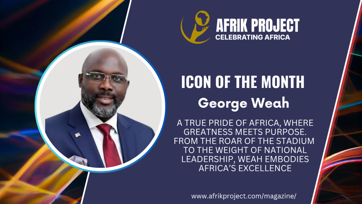 A legend on the pitch, a leader for the people, George Weah stands tall as a true pride of Africa, d...