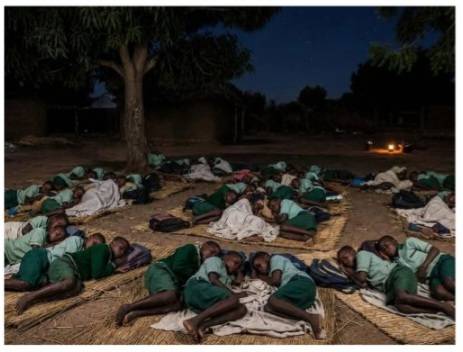 I still cannot sleep well knowing these kids are somewhere in the open. The president (Bola Ahmed Ti...