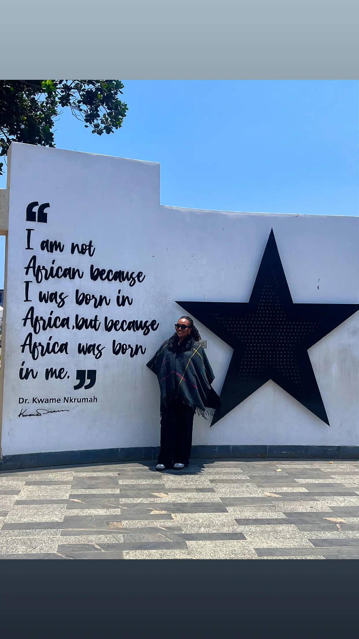 I am not African because I was born in Africa but because Africa was born in me.
Here to be except...