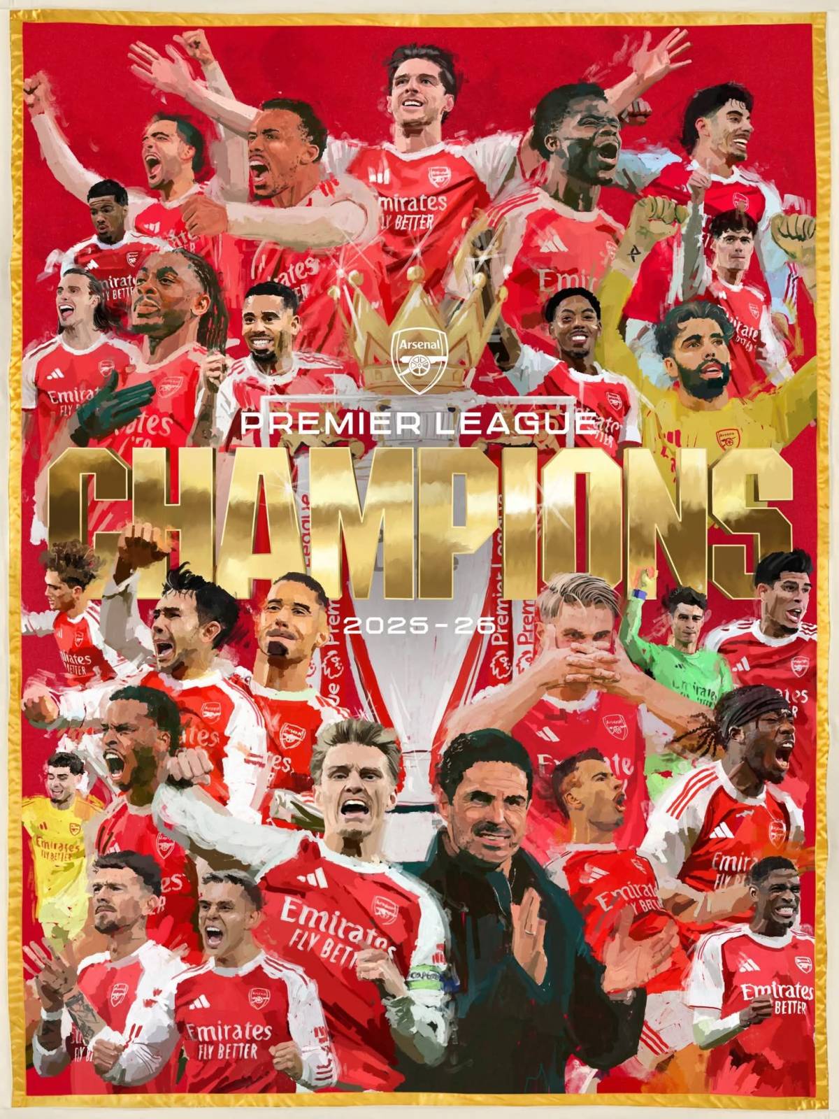 Congratulations Arsenal FC 2025/2026 Champion ๐
