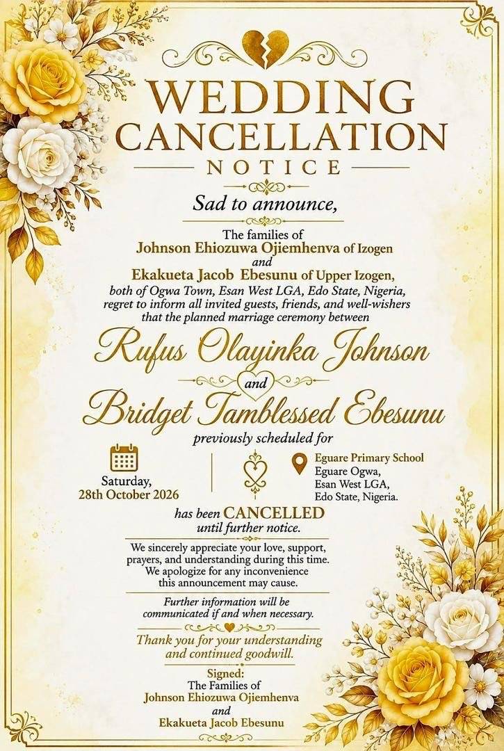 Wetin  man no go see for this country