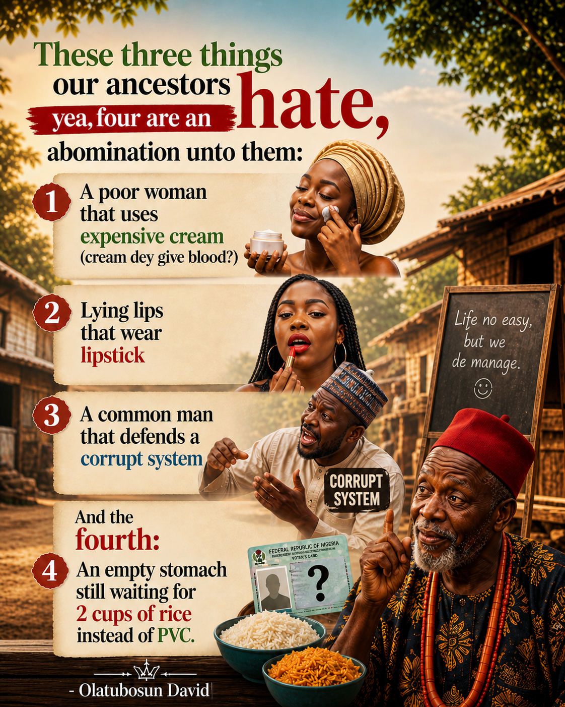 Many are hungry, but they are still waiting and ready to collect the usual 2 cups of rice, instead o...