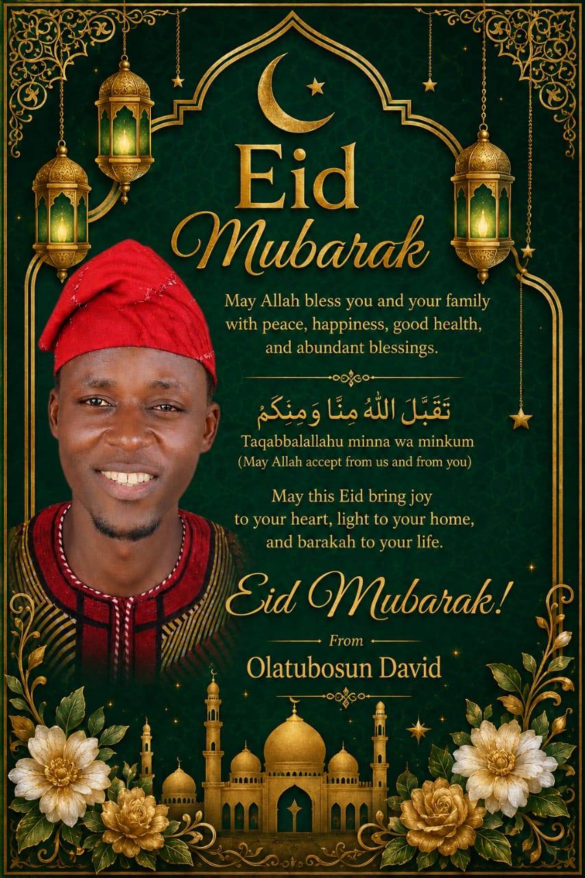 Eid Mubarak to our Muslim brothers and sisters, out there.