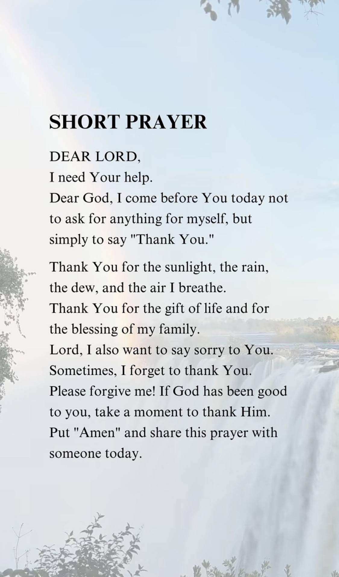 Good morning to you☀️
Lets say a prayer together 🙏