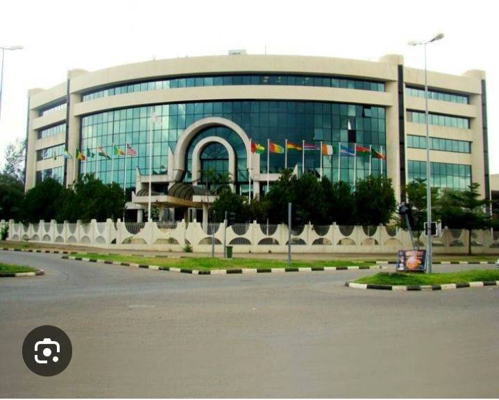On the left is the iconic ECOWAS HQ building in highbrow Asokoro and on the right is the new one alo...