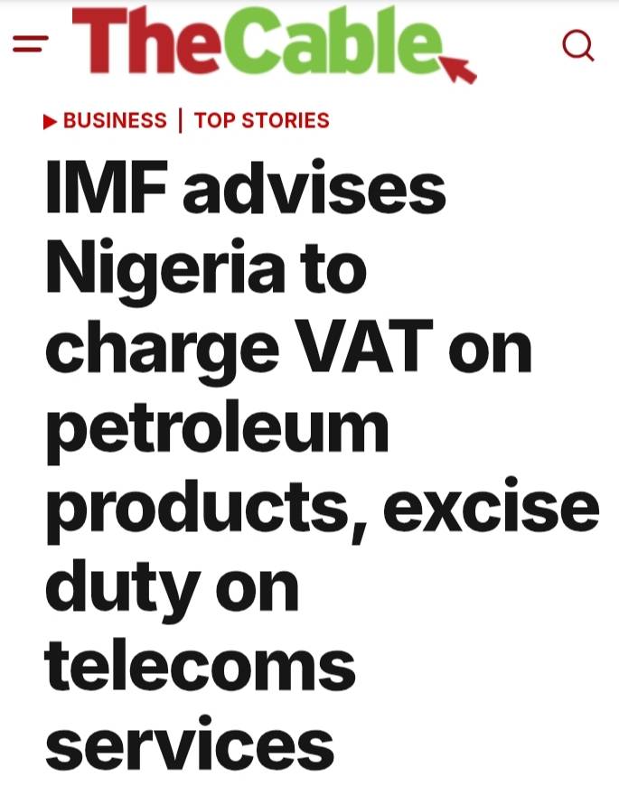 At this rate the IMF will soon ask the FG to tax the oxygen we breathe. In which case the bigger the...
