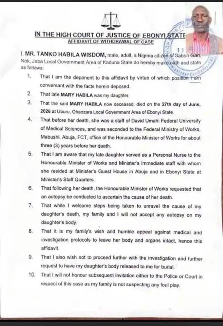 This latest twist in the late Mary Habila's death could set a very dangerous precedent if it's allow...