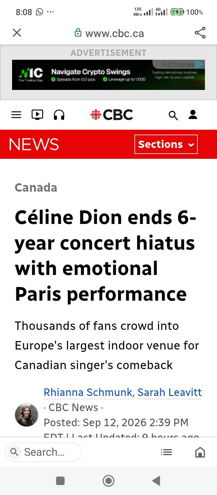 Music goddess, 58-year-old Celine Dion staged a stunning comeback concert on Saturday, 12 September...