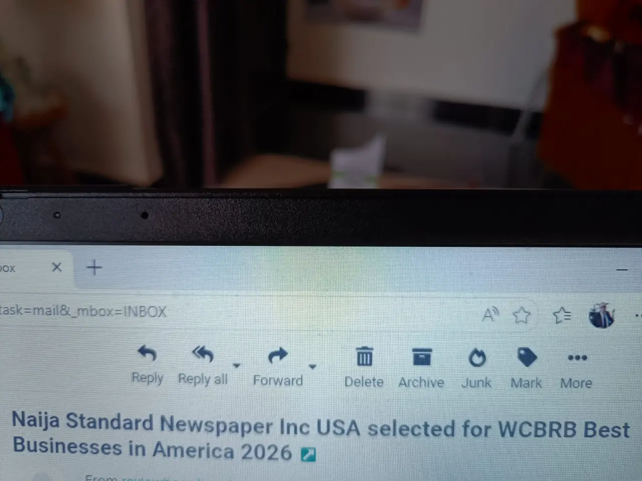 NAIJA STANDARD NEWSPAPER INC USA selected for WCBRB Best Businesses in America 2026 Award:
Kindly s...