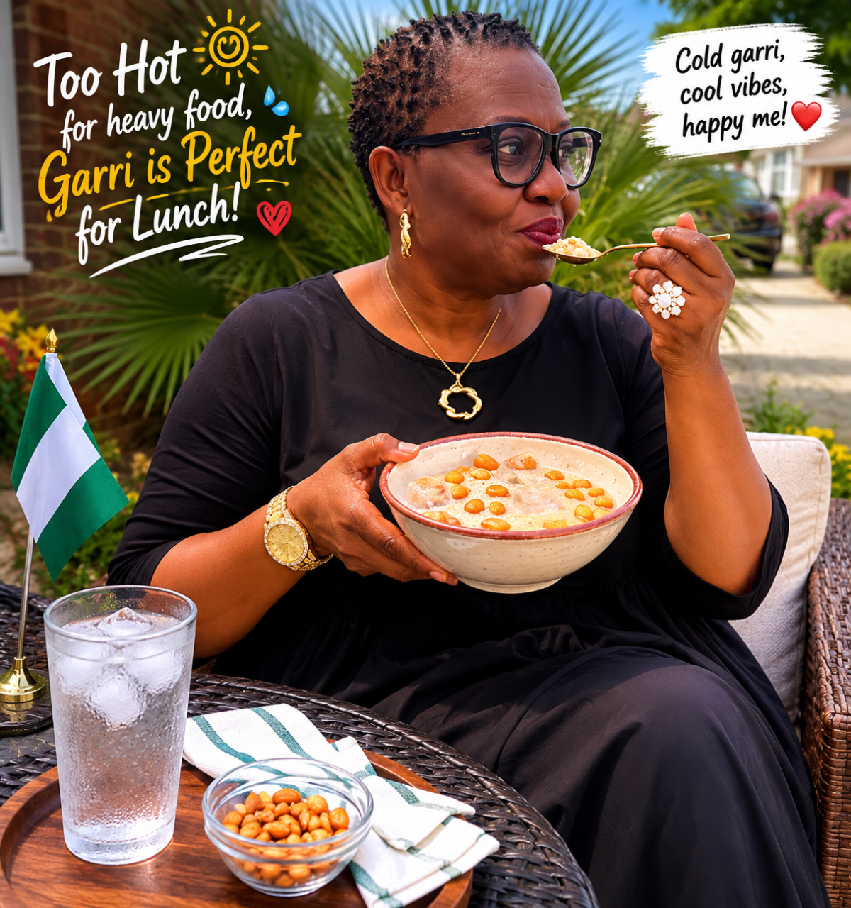 Good afternoon everyone, This is the best food for this afternoon.
#lunch
#garri
#lekeelekee
#pare...