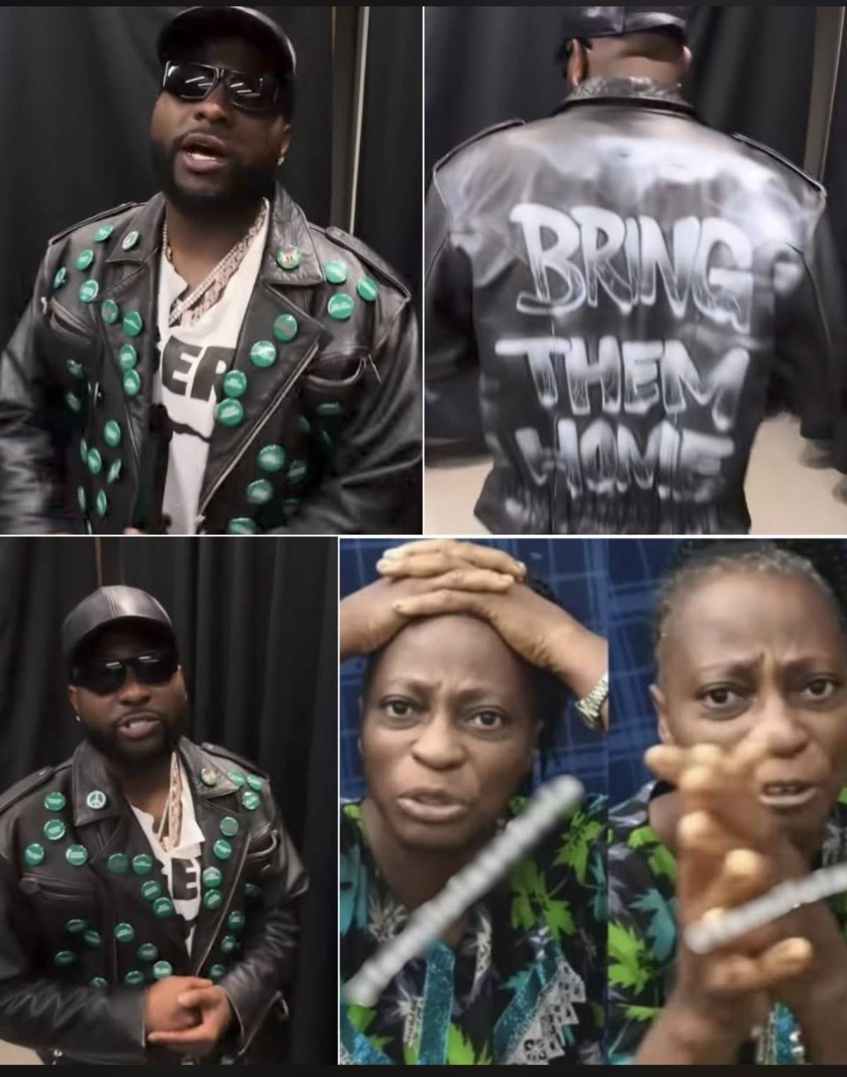 Davido wears customized jacket bearing names of children kidn@pped by tErrør!sts in Oyo, with the me...