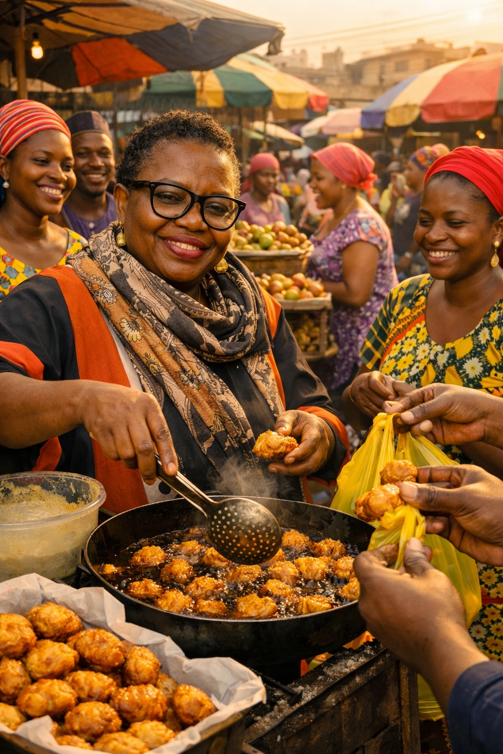 Una good morning oooo, happy Saturday morning hope Una sleep well.
They say make we Dey fry akara...