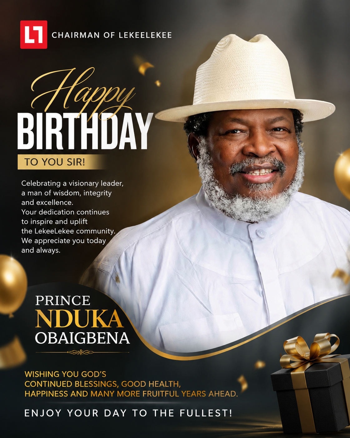 Happy birthday to Prince Nuka Obaigbena,we LeKeeLekee community celebrate and rejoice with you age g...