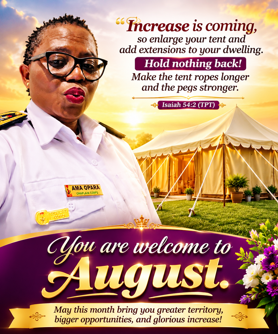 Tomorrow is a fresh start with new hope. The God of Jacob is your refuge August go Favour us in the...