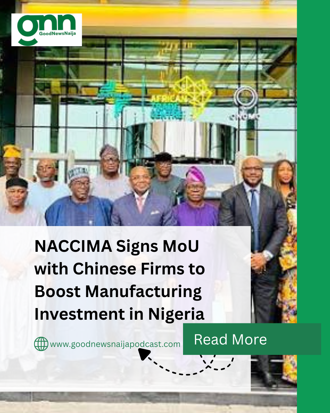 NACCIMA Signs MoU with Chinese Firms to Boost Manufacturing Investment in Nigeria
The Nigeria Assoc...