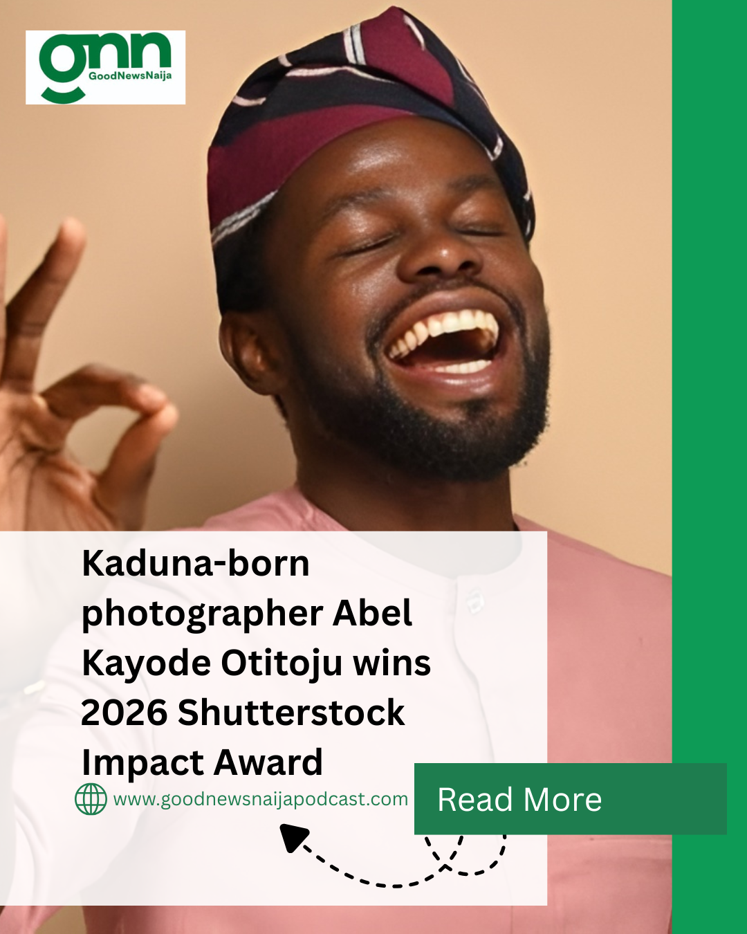 Kaduna-born photographer Abel Kayode Otitoju wins 2026 Shutterstock Impact Award
Nigerian visual st...