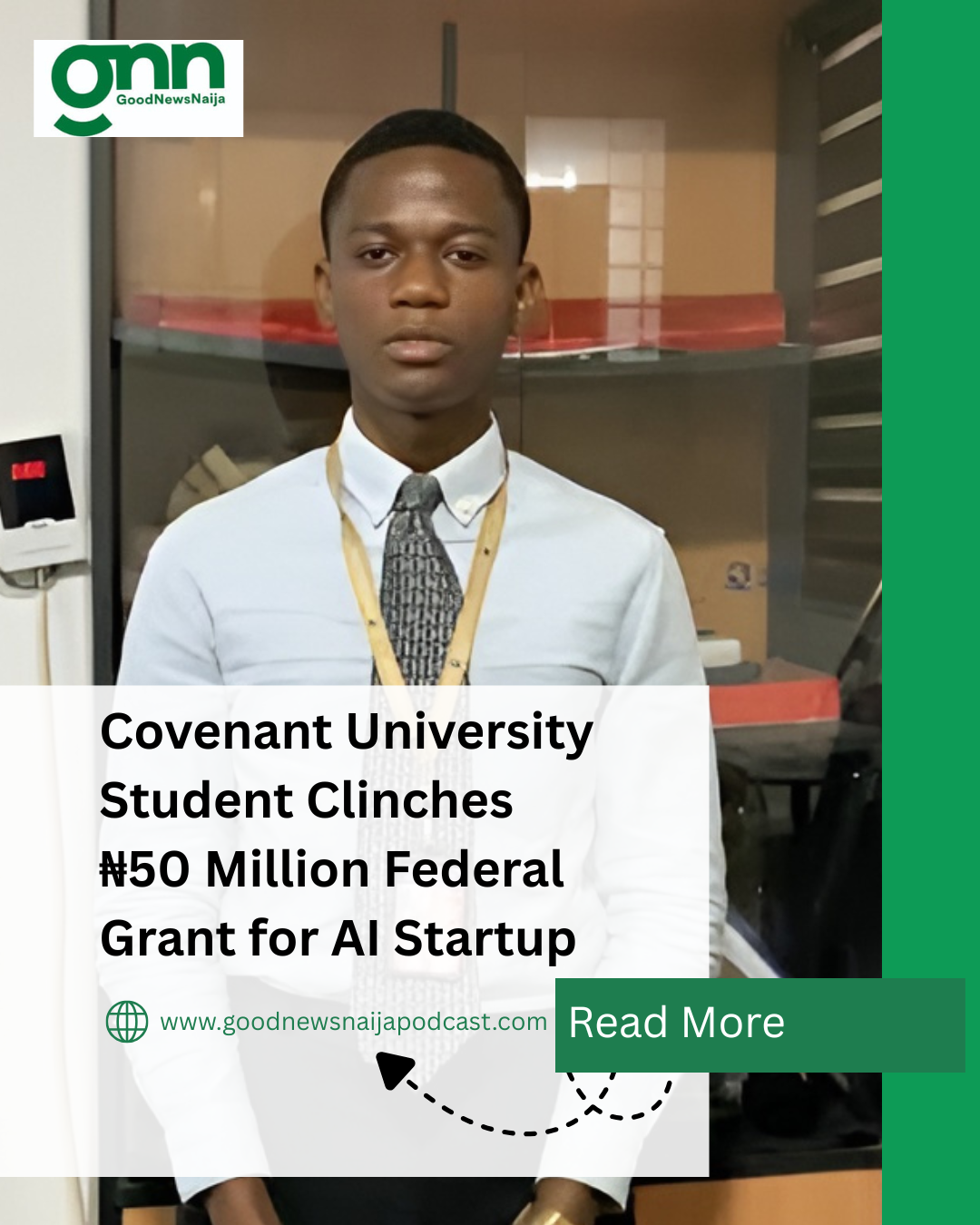 Covenant University Student Clinches ₦50 Million Federal Grant for AI Startup
A Computer Science st...