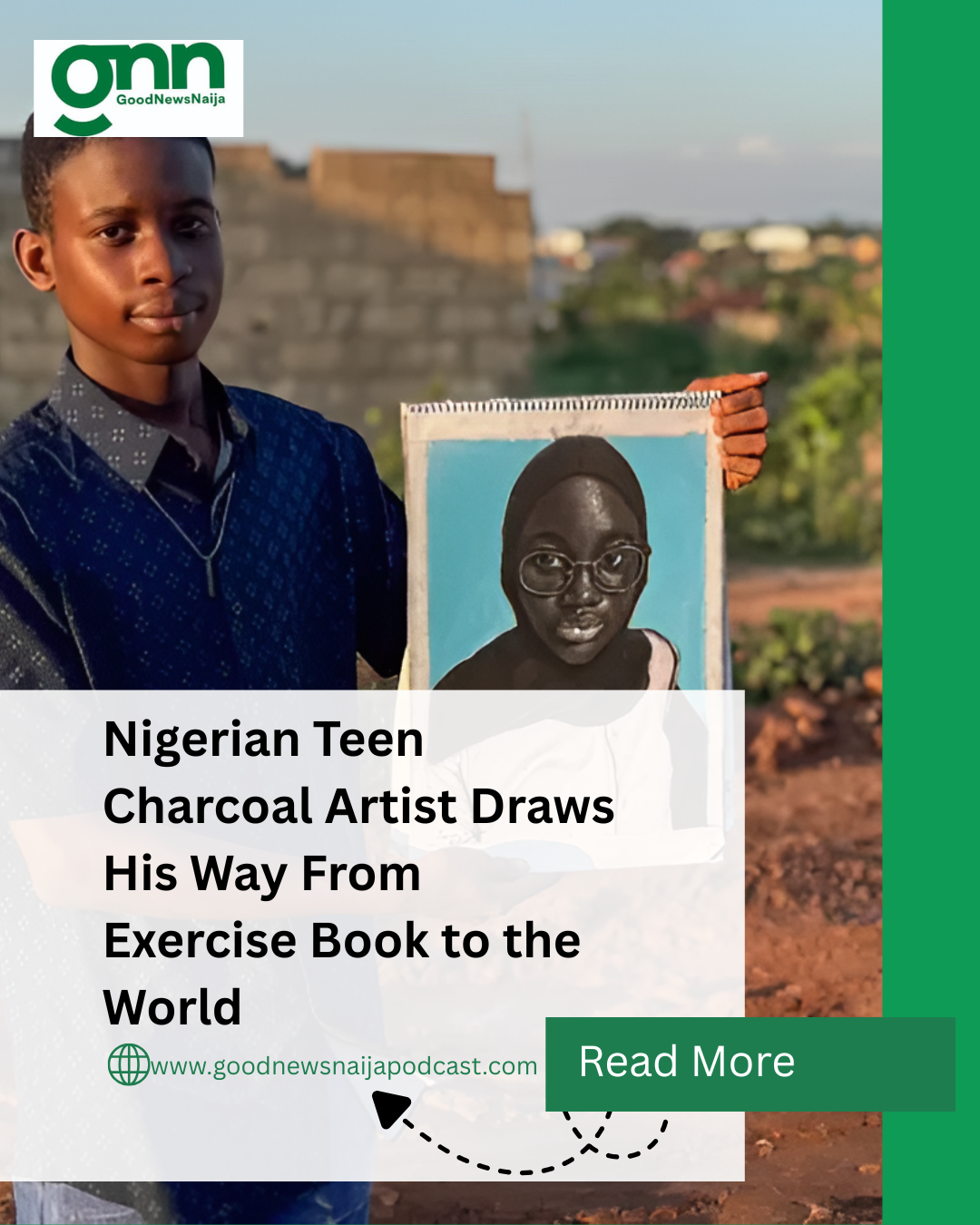Nigerian Teen Charcoal Artist Draws His Way From Exercise Book to the World
An 18-year-old Nigerian...