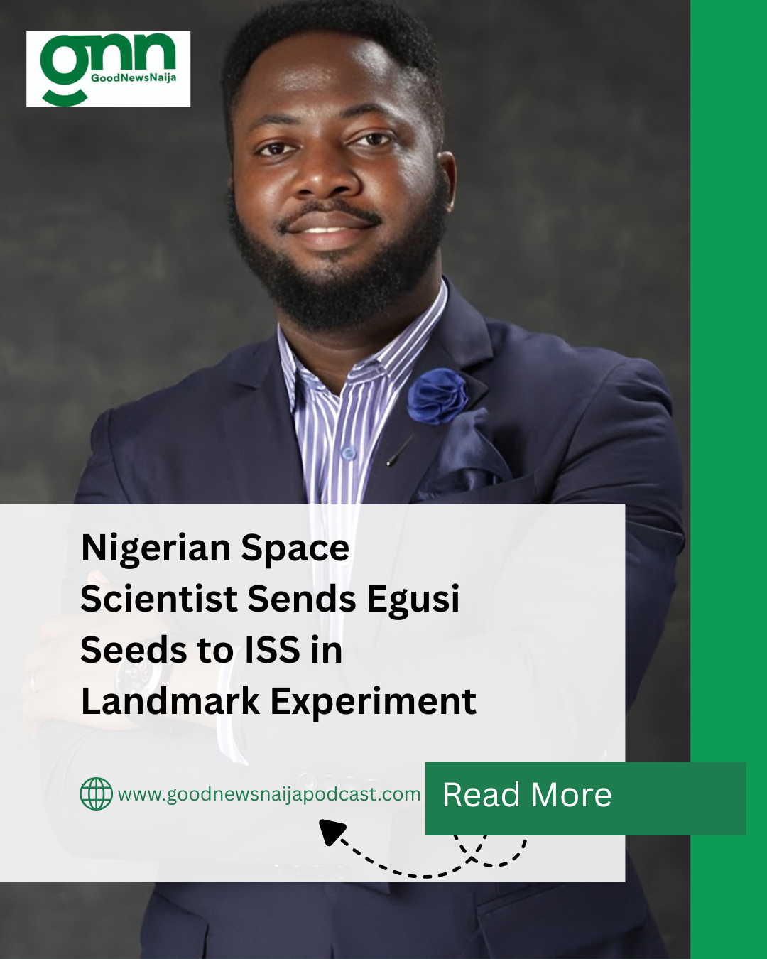 Nigerian Space Scientist Sends Egusi Seeds to ISS in Landmark Experiment
Dr Temidayo Oniosun, Found...
