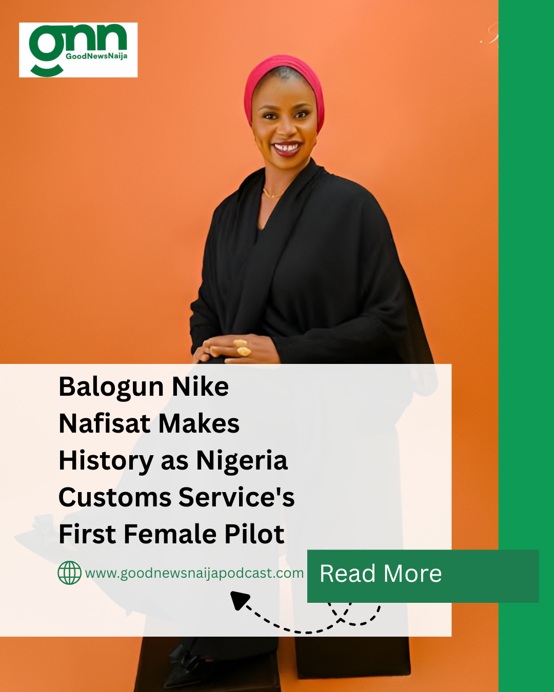 Balogun Nike Nafisat Makes History as Nigeria Customs Service's First Female Pilot
Balogun Nike Naf...