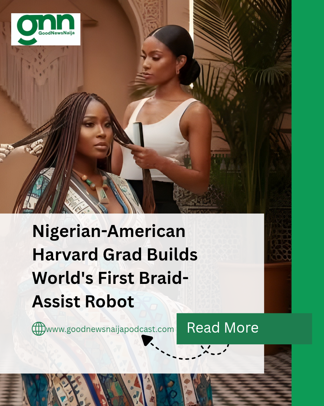Nigerian-American Harvard Grad Builds World's First Braid-Assist Robot
A Nigerian-American engineer...