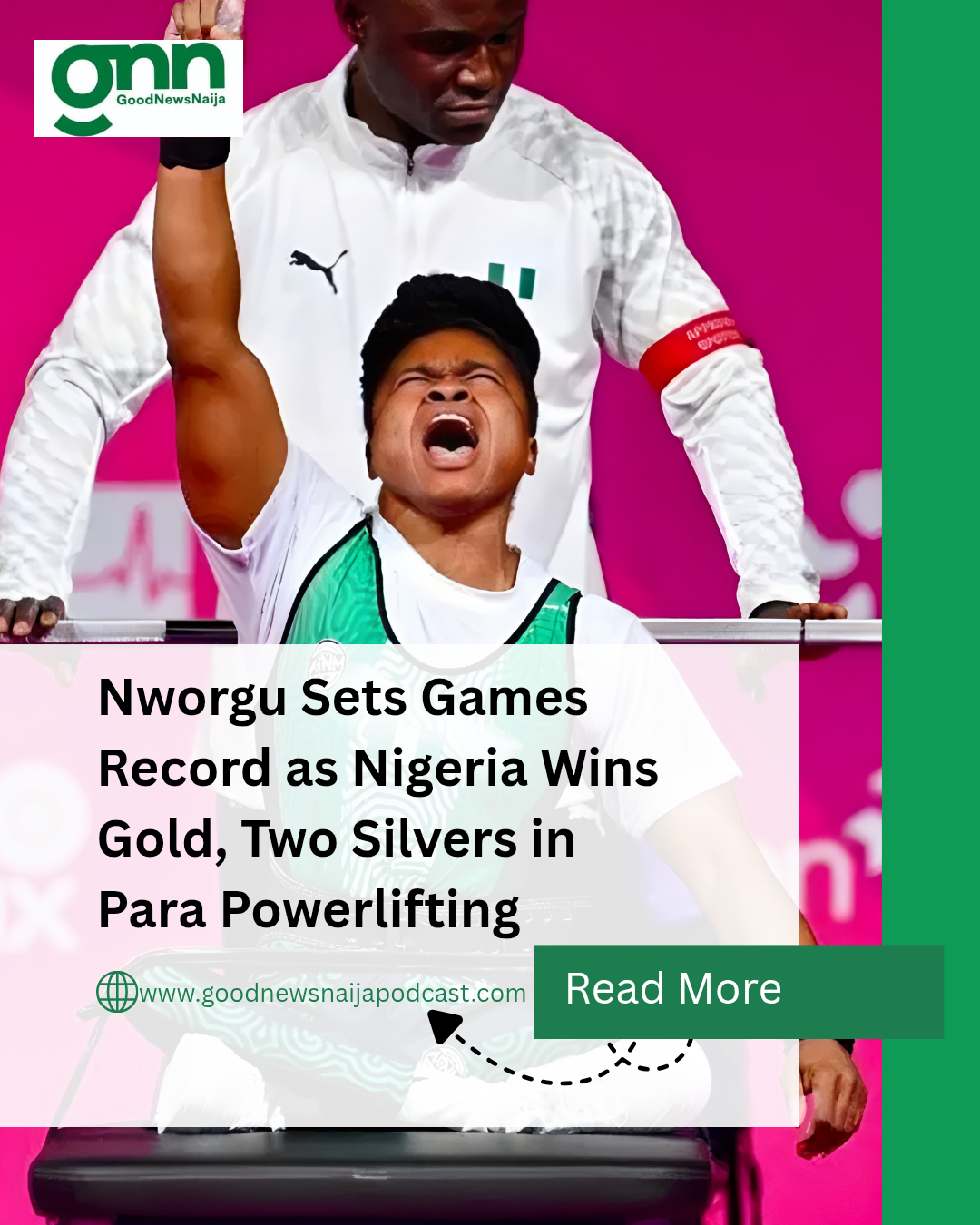Nworgu Sets Games Record as Nigeria Wins Gold, Two Silvers in Para Powerlifting
Nigeria's para powe...