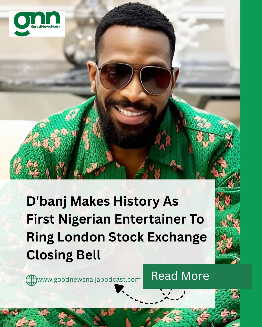 D'banj Makes History As First Nigerian Entertainer To Ring London Stock Exchange Closing Bell
Niger...