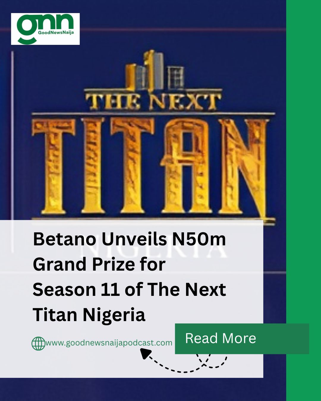 Betano Unveils N50m Grand Prize for Season 11 of The Next Titan Nigeria
Organisers of The Next Tita...