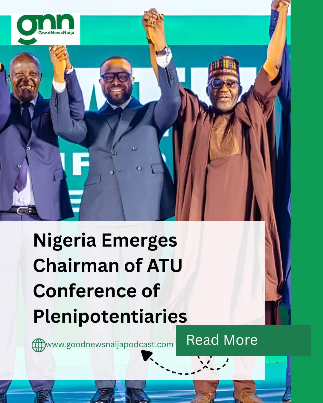 Nigeria Emerges Chairman of ATU Conference of Plenipotentiaries
Nigeria has been elected Chairman o...