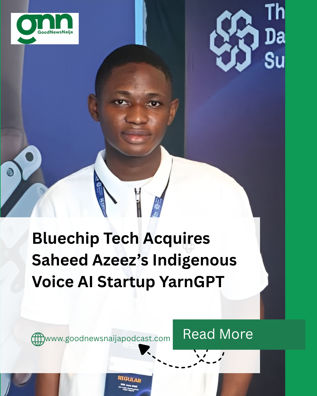 Bluechip Tech Acquires Saheed Azeez’s Indigenous Voice AI Startup YarnGPT
Saheed Azeez has achieved...