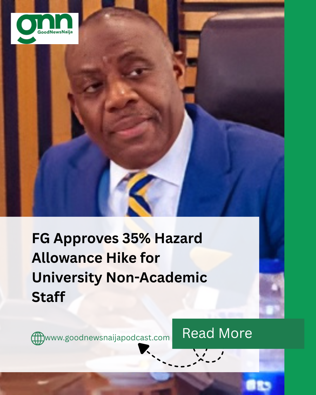 FG Approves 35% Hazard Allowance Hike for University Non-Academic Staff
The Federal Government has...