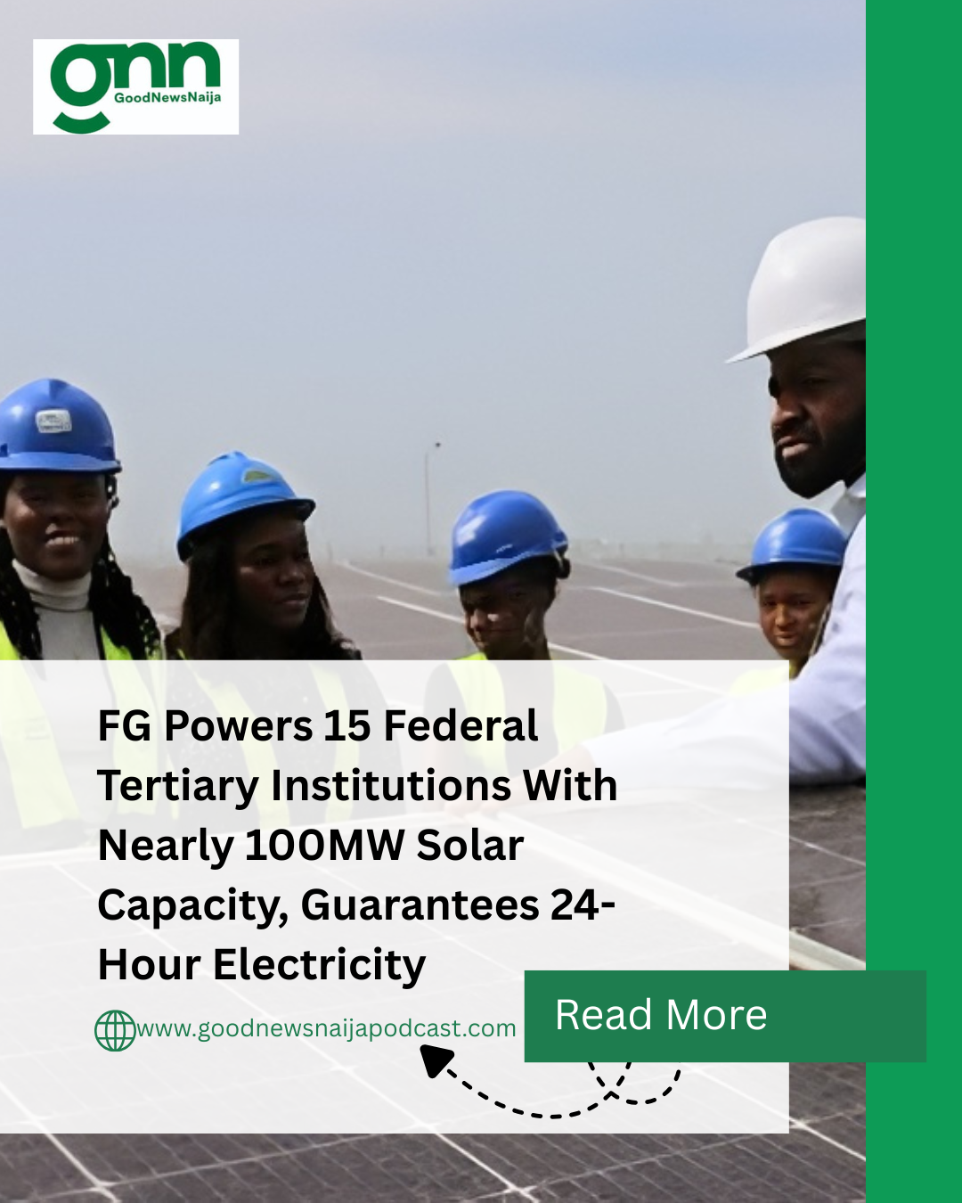 FG Powers 15 Federal Tertiary Institutions With Nearly 100MW Solar Capacity, Guarantees 24-Hour Elec...