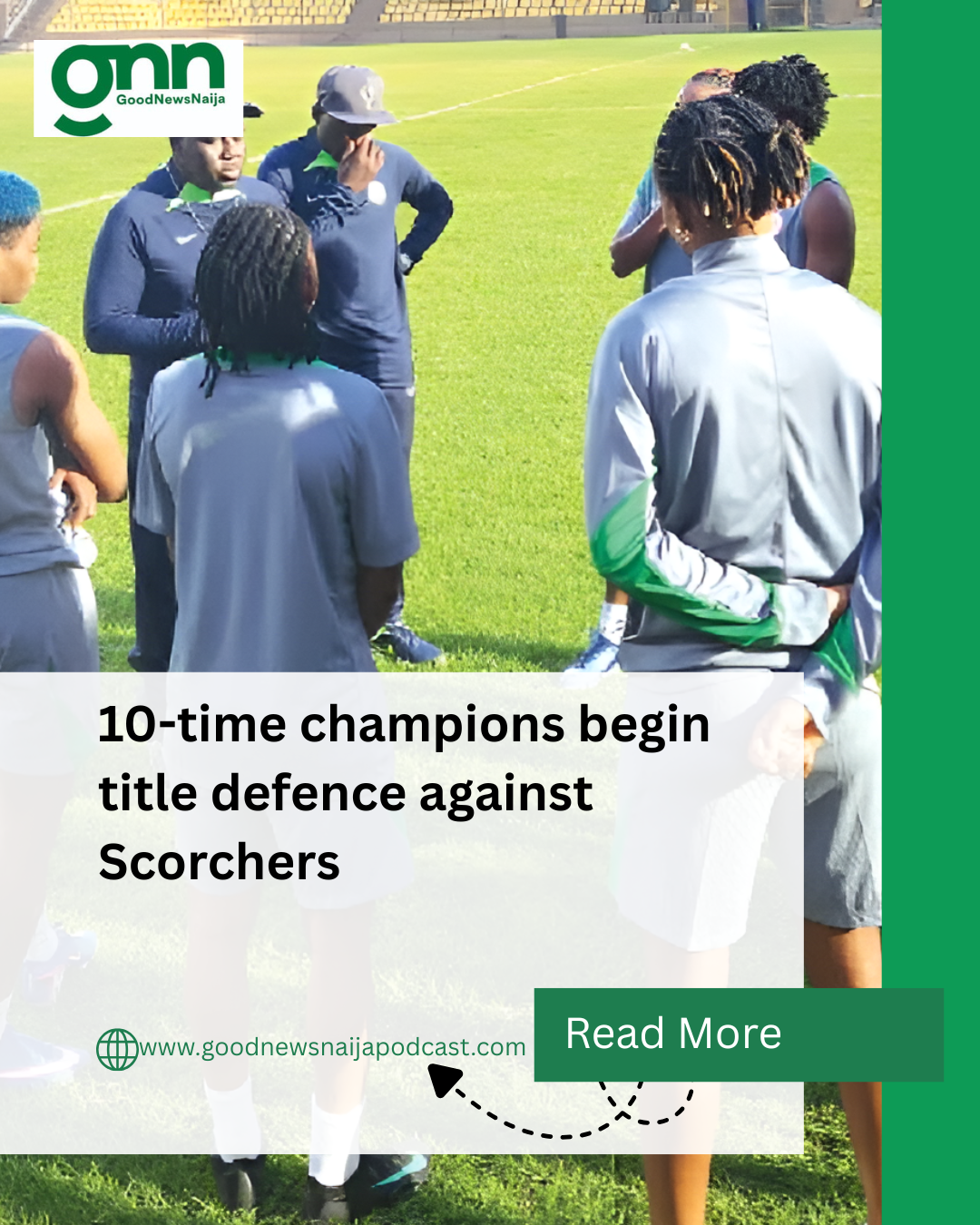 10-time champions begin title defence against Scorchers
Ten-time African champions Nigeria begin th...