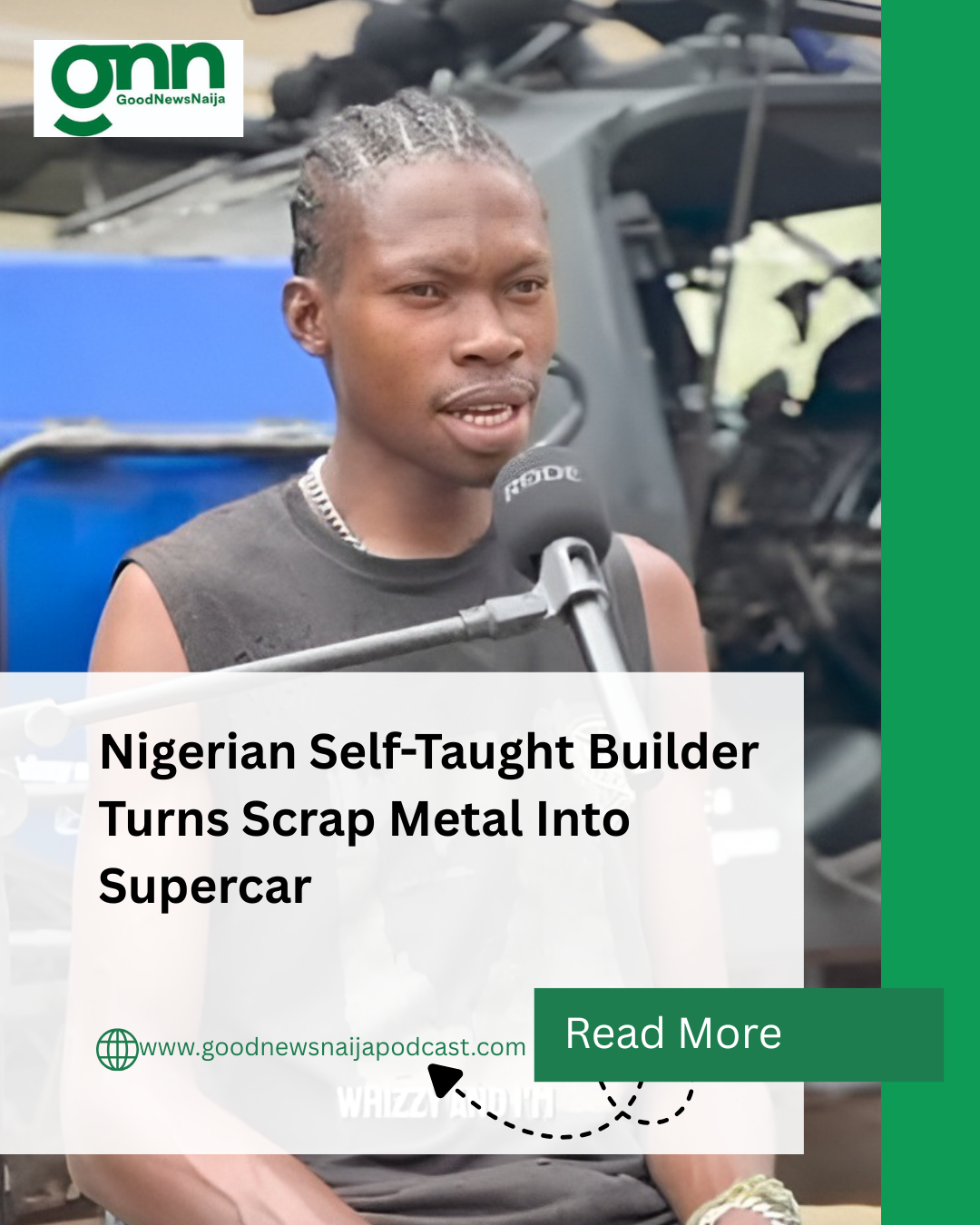 Nigerian Self-Taught Builder Turns Scrap Metal Into Supercar
A local builder in Nigeria has attract...