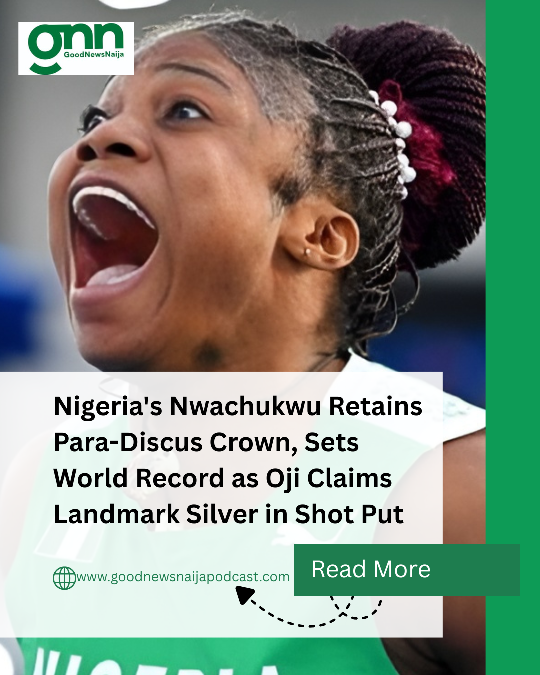Nigeria's Nwachukwu Retains Para-Discus Crown, Sets World Record as Oji Claims Landmark Silver in Sh...