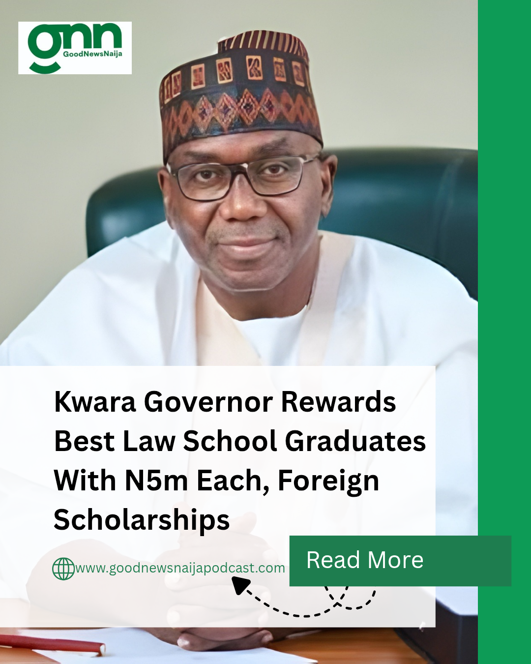 Kwara Governor Rewards Best Law School Graduates With N5m Each, Foreign Scholarships
Kwara State Go...