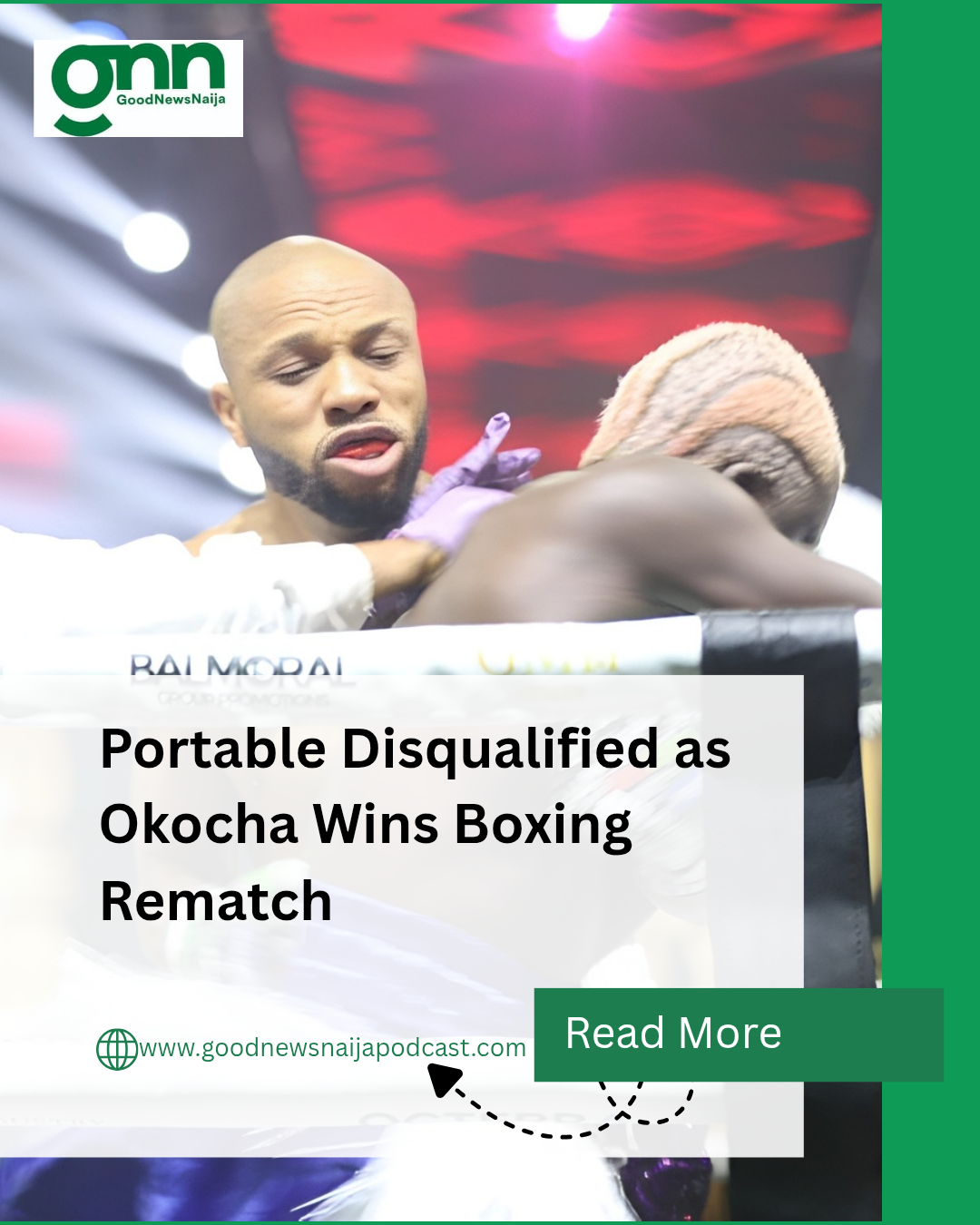 Portable Disqualified as Okocha Wins Boxing Rematch
Nollywood actor Charles Okocha defeated street-...