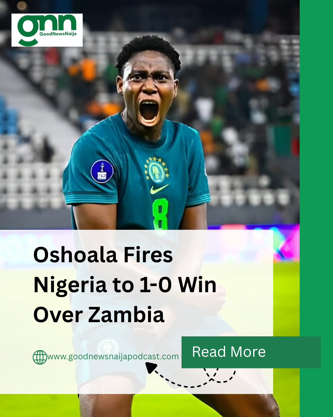 Oshoala Fires Nigeria to 1-0 Win Over Zambia
Nigeria's Super Falcons overcame a red card to defeat...