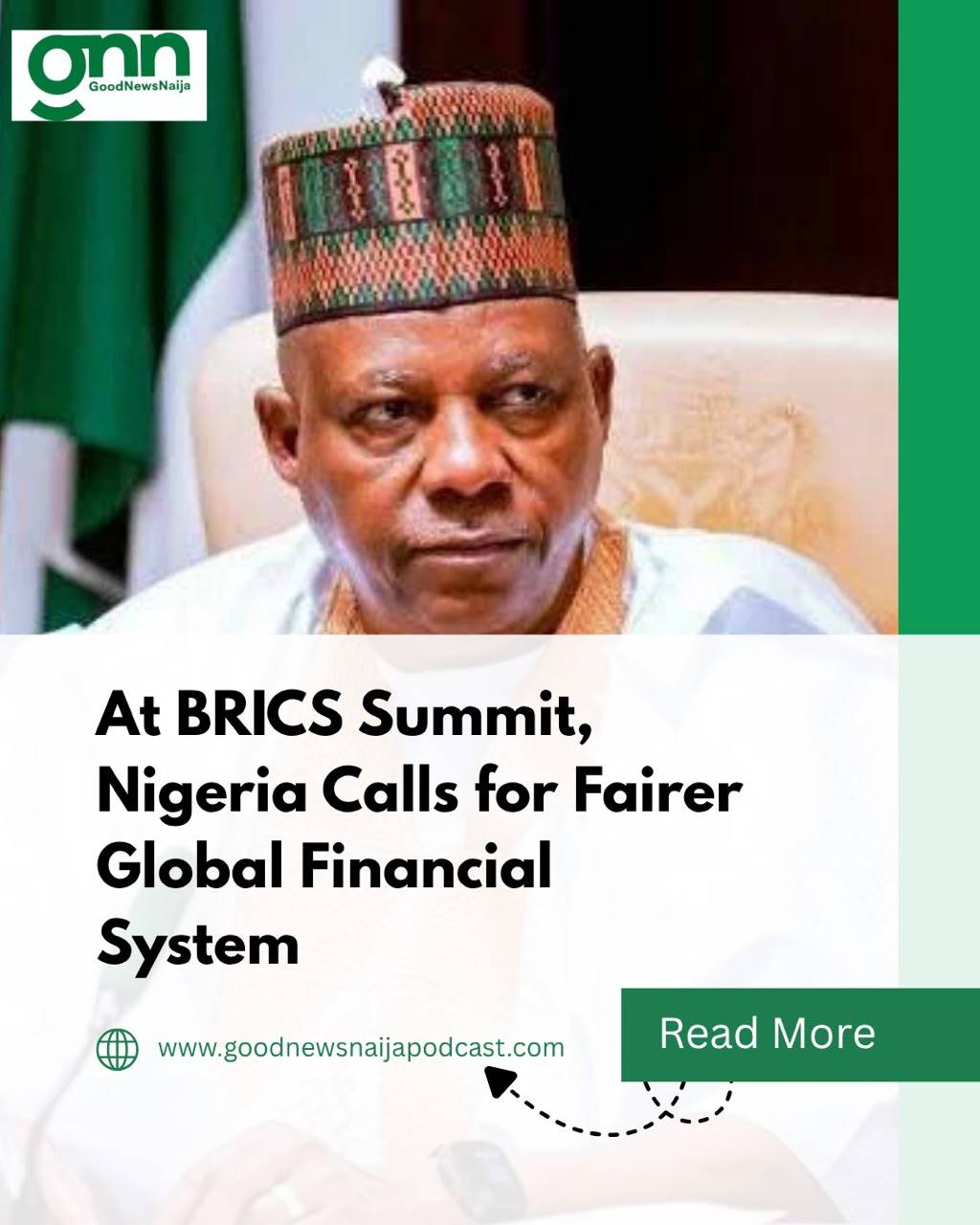 Nigeria has called for reforms to the United Nations Security Council and international financial in...