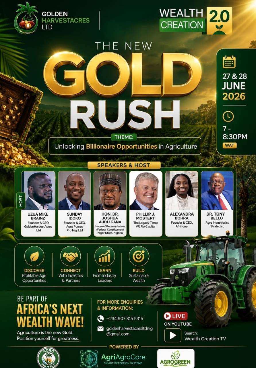 WHAT IF THE NEXT GENERATION OF BILLIONAIRES IS BEING CREATED THROUGH AGRICULTURE?
Many people are s...