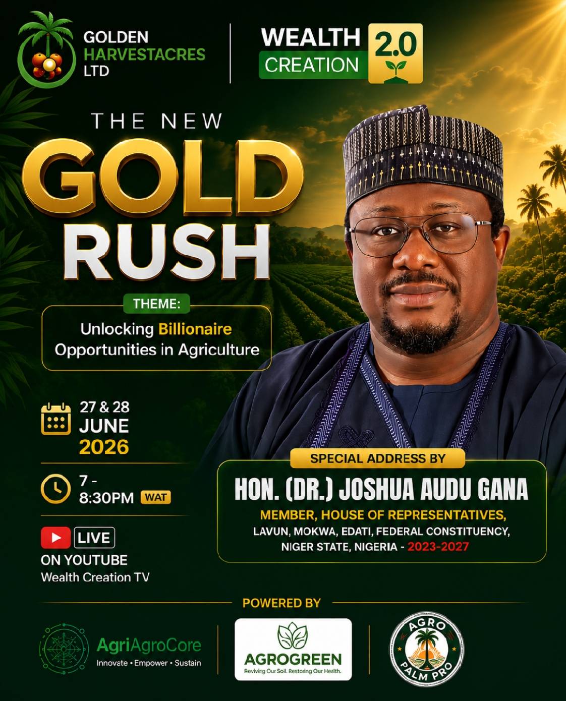 ๐ MEET OUR DISTINGUISHED GUEST SPEAKER ๐
I am delighted to announce that *Hon. (Dr.) Joshua Audu...