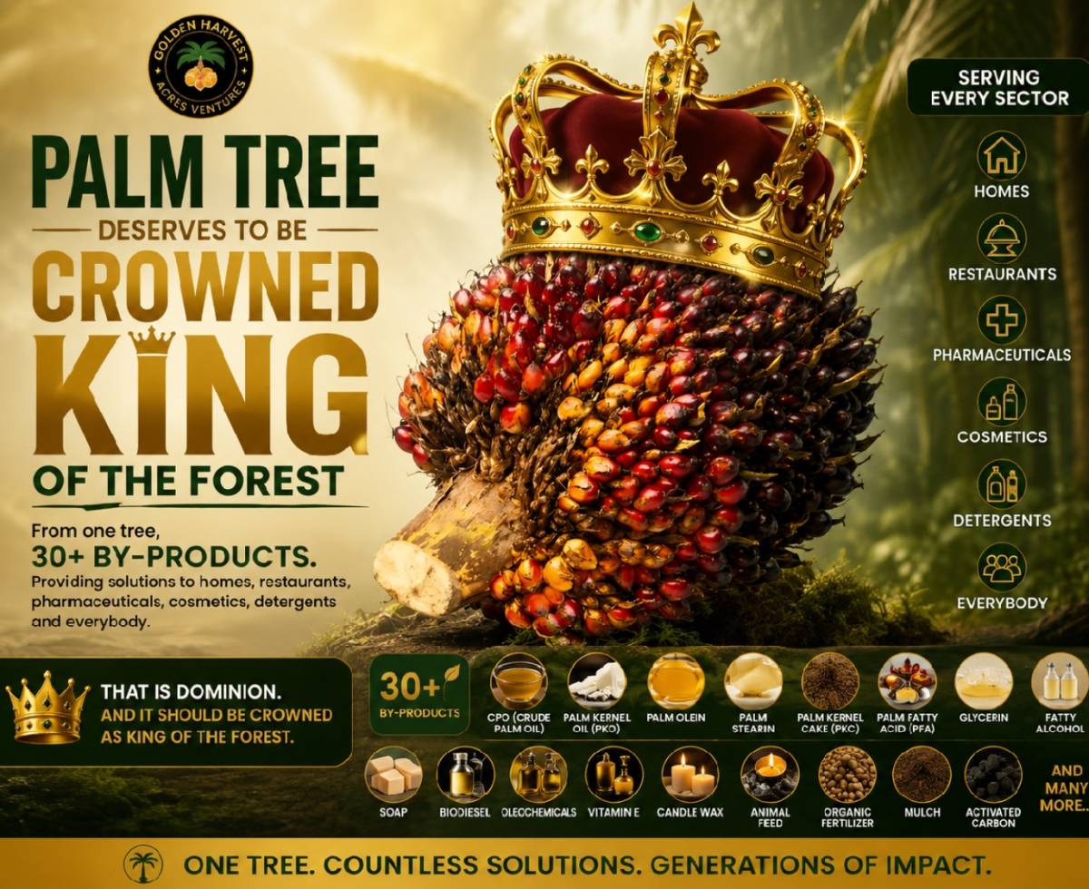 If the forest had a king, my vote would go to the oil palm tree. ๐๐ด
Why?
Because very few trees...