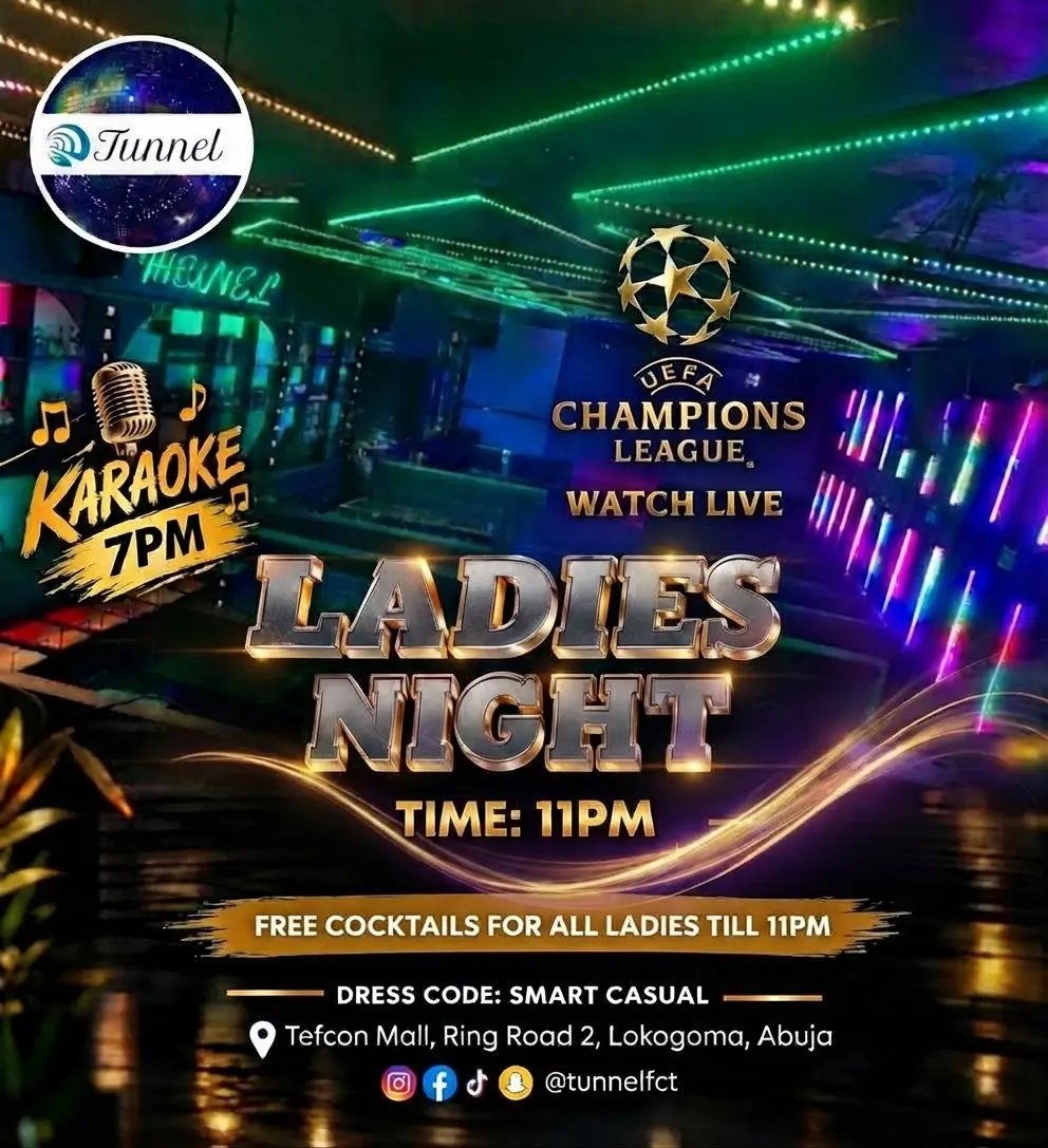 *KARAOKE 🎤, FOOTBALL⚽, PARTY 💃🏽 TONIGHT!* 

 *👗 DRESS CODE: SMART CASUAL* 

 *🎟️ Reserve A Tabl...