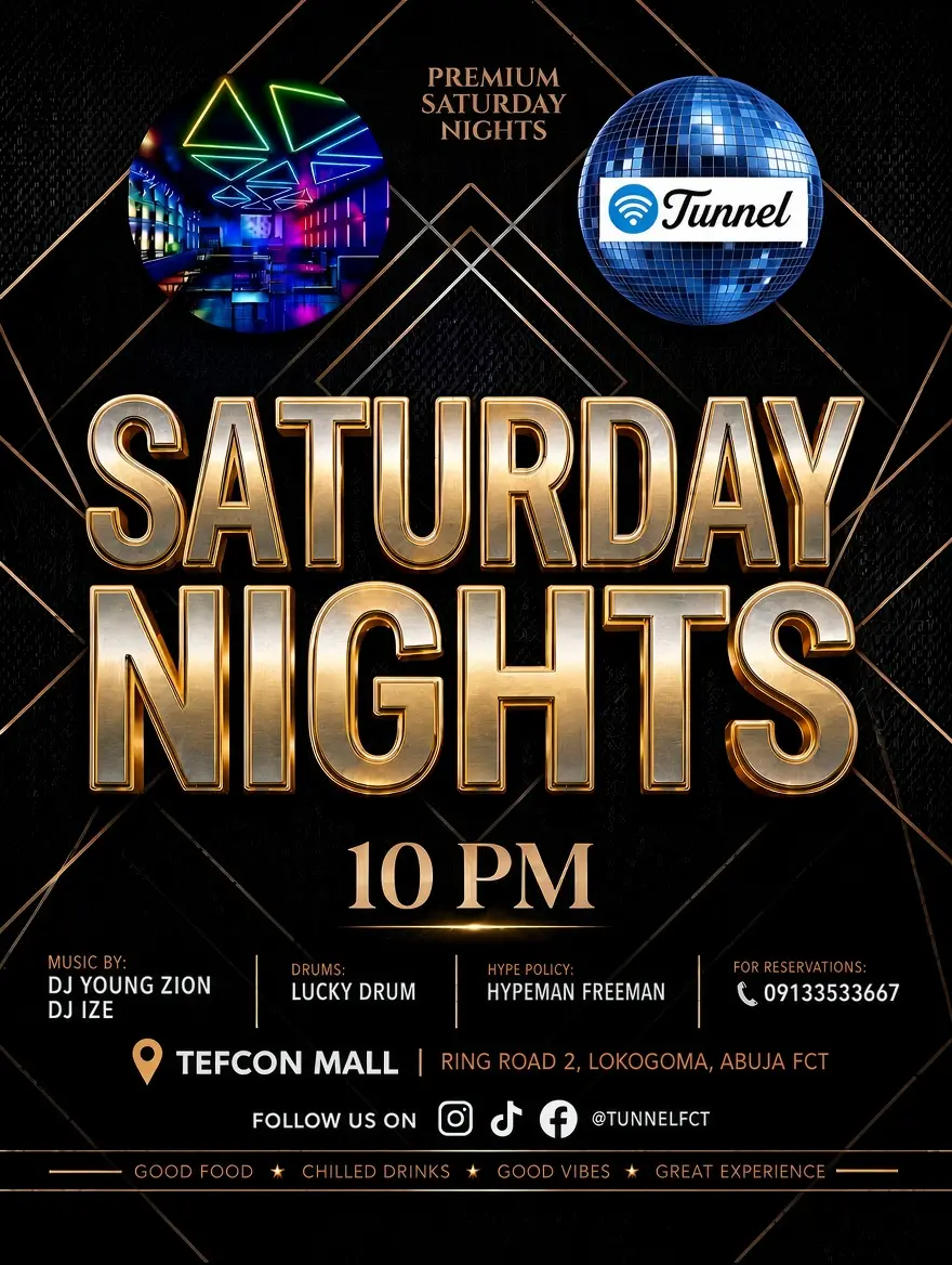 *SATURDAY'S @TUNNEL ALWAYS AWESOME!*
*๐ Smart Casual Dress Code - Come Ready to Party!*
*๐ฒ F...