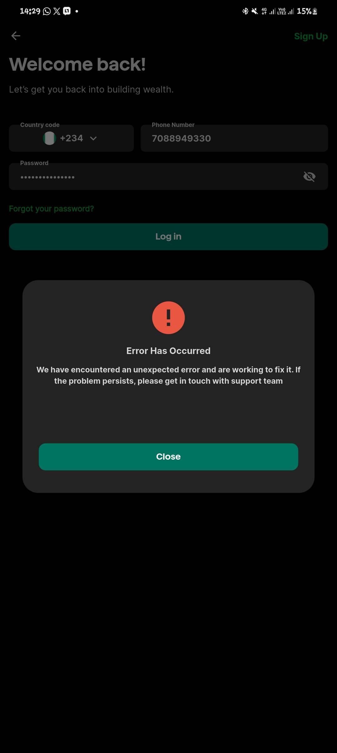 So I heard the Bamboo app crashed due to much orders of the Dangote refinery shares, I tried logging...