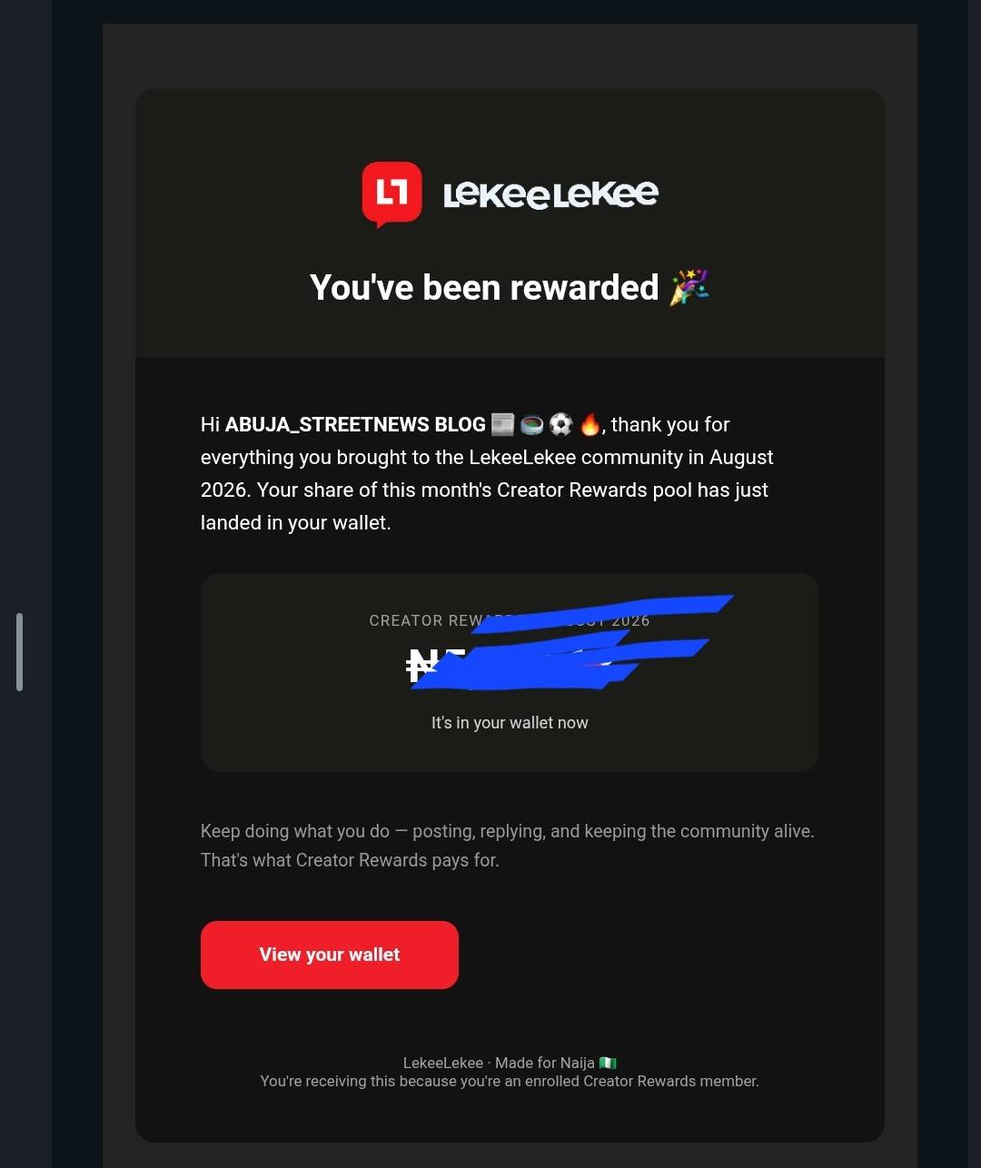 I received my first payout from Lekeelekee and forwarded it straight to my kids for her SS1 books an...